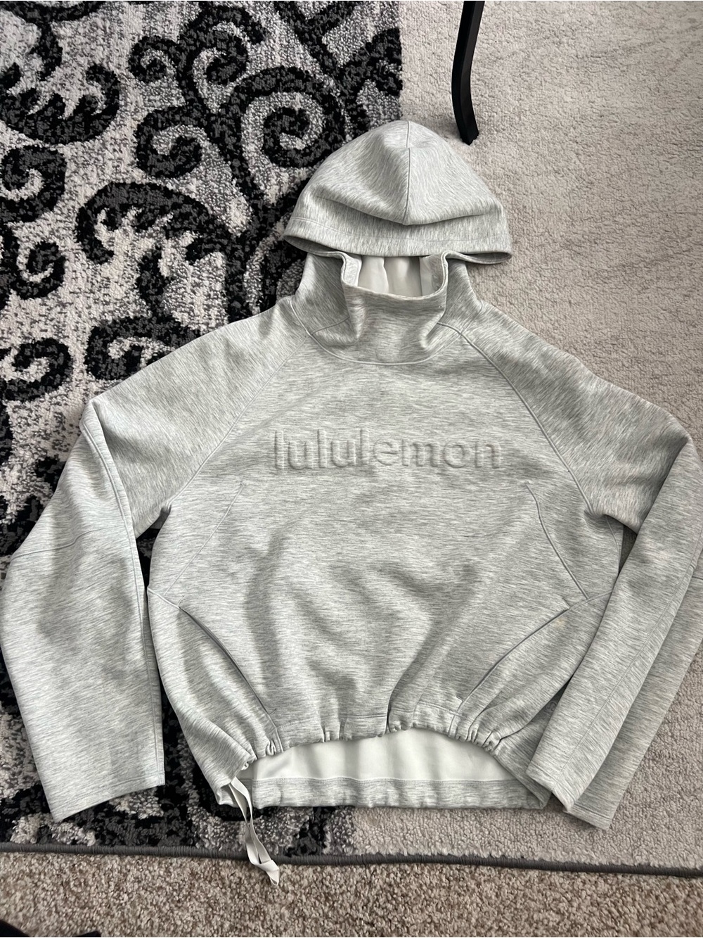 Lululemon AirWrap Hoodie Light Grey Heather Women’s Size 6